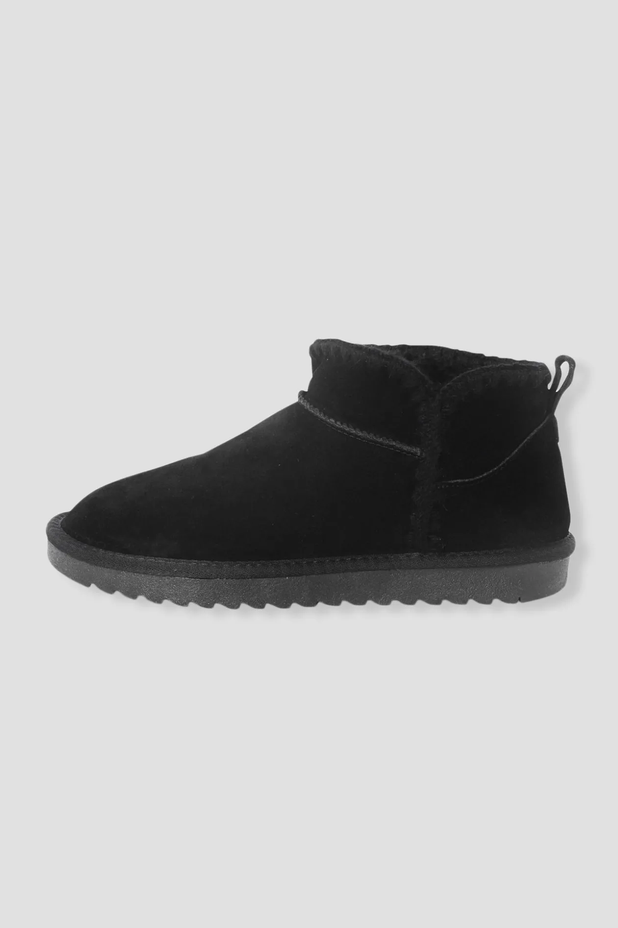 Promod Boots en cuir et moumoute - Noir Cheap