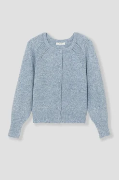 Promod Cardigan boutonné Femme - Bleu ciel foncé Bleucielfoncé Discount