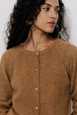 Promod Cardigan boutonné Femme - Camel Store