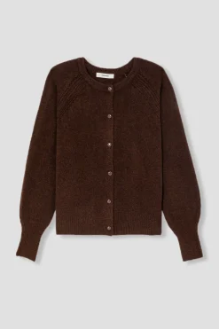 Promod Cardigan boutonné Femme - Chocolat Cheap