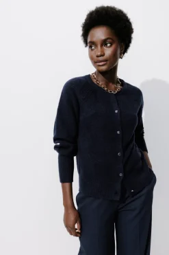 Promod Cardigan boutonné Femme - Marine Online
