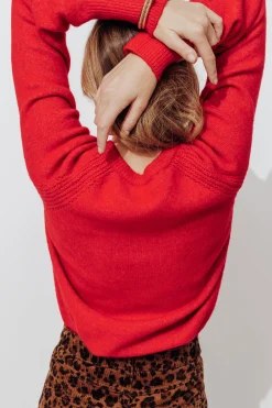 Promod Cardigan boutonné Femme - Rouge New