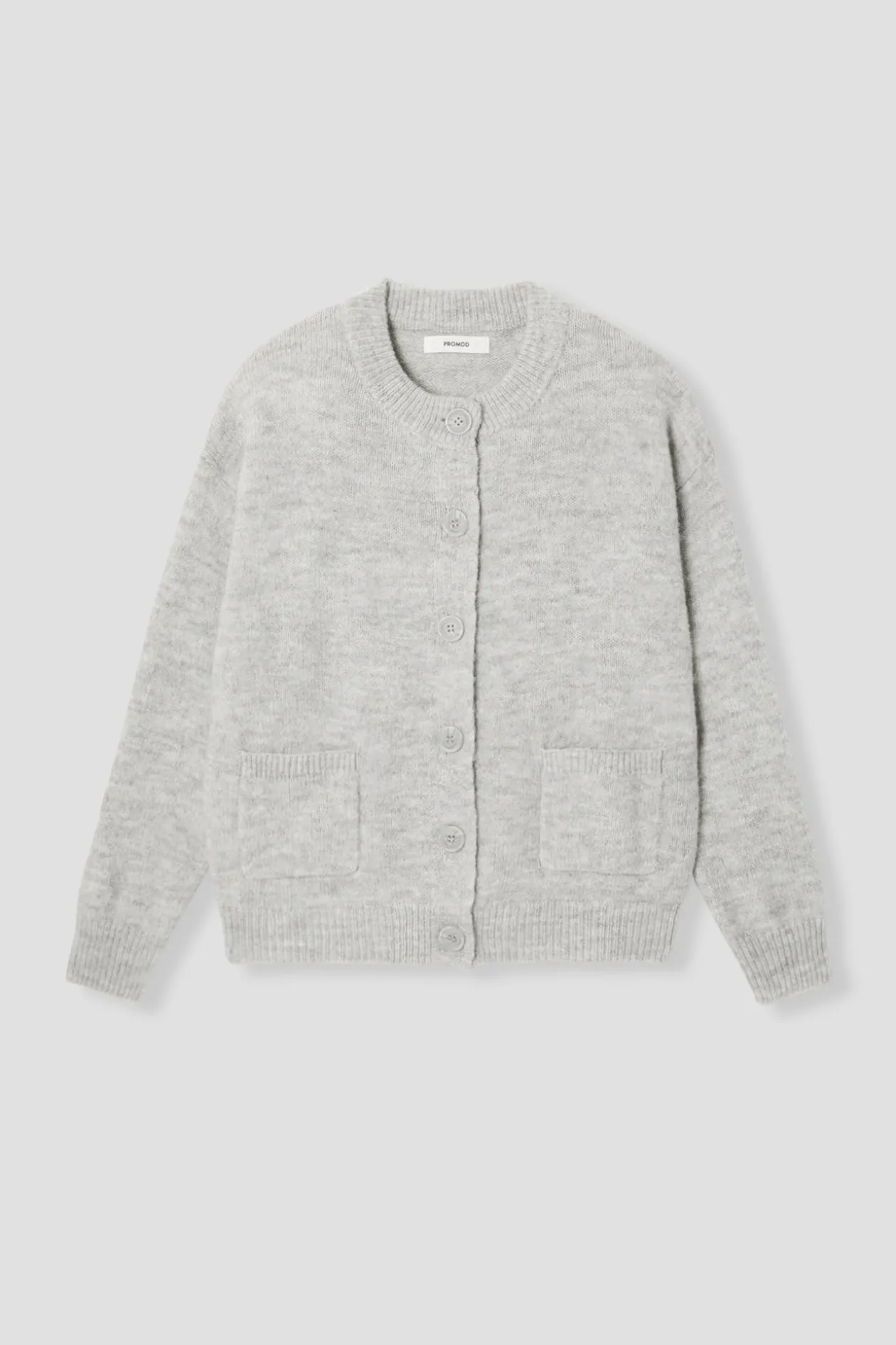 Promod Cardigan col rond Femme - Gris clair Grisclair Online