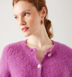 Promod Cardigan col rond PREMIUM - Rose Shop