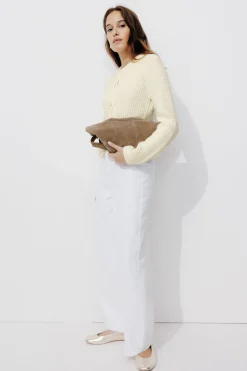 Promod Cardigan court boutonné Femme - Ecru Discount