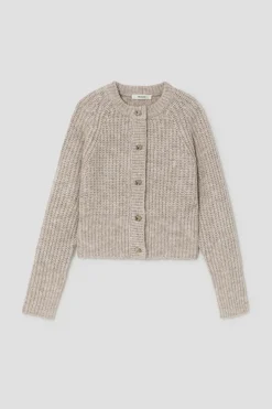 Promod Cardigan côtelé Femme - Beige Cheap