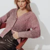Promod Cardigan côtelé irisé Femme - Imprimé camel Imprimécamel Store