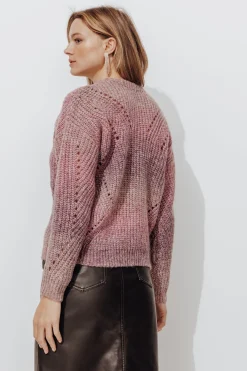 Promod Cardigan côtelé irisé Femme - Imprimé camel Imprimécamel Store