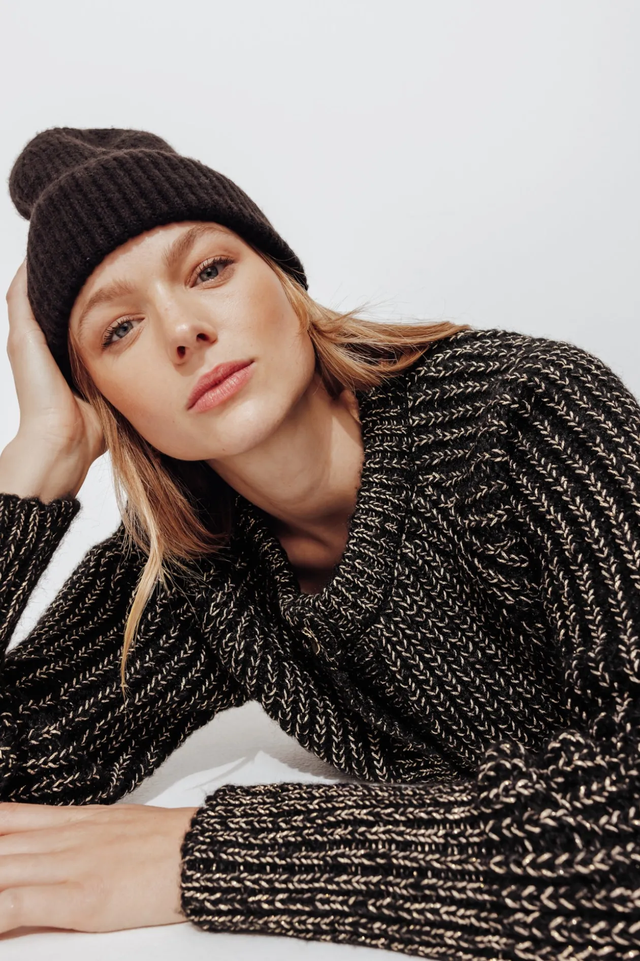 Promod Cardigan côtelé irisé Femme - Noir Flash Sale