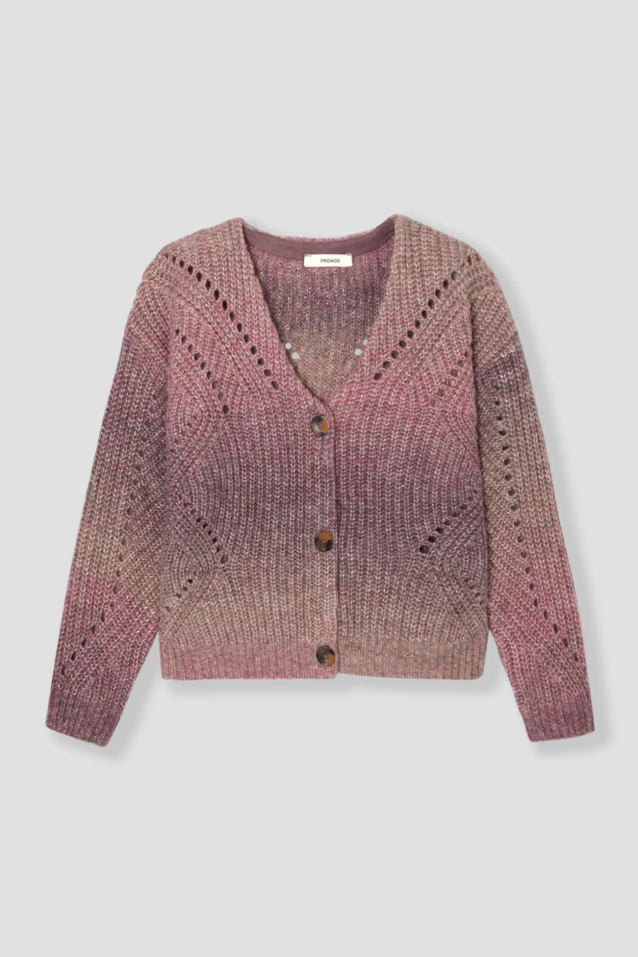 Promod Cardigan côtelé irisé Femme - Imprimé camel Imprimécamel Store