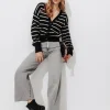 Promod Cardigan marinière Femme - Rayé Noir RayéNoir Sale