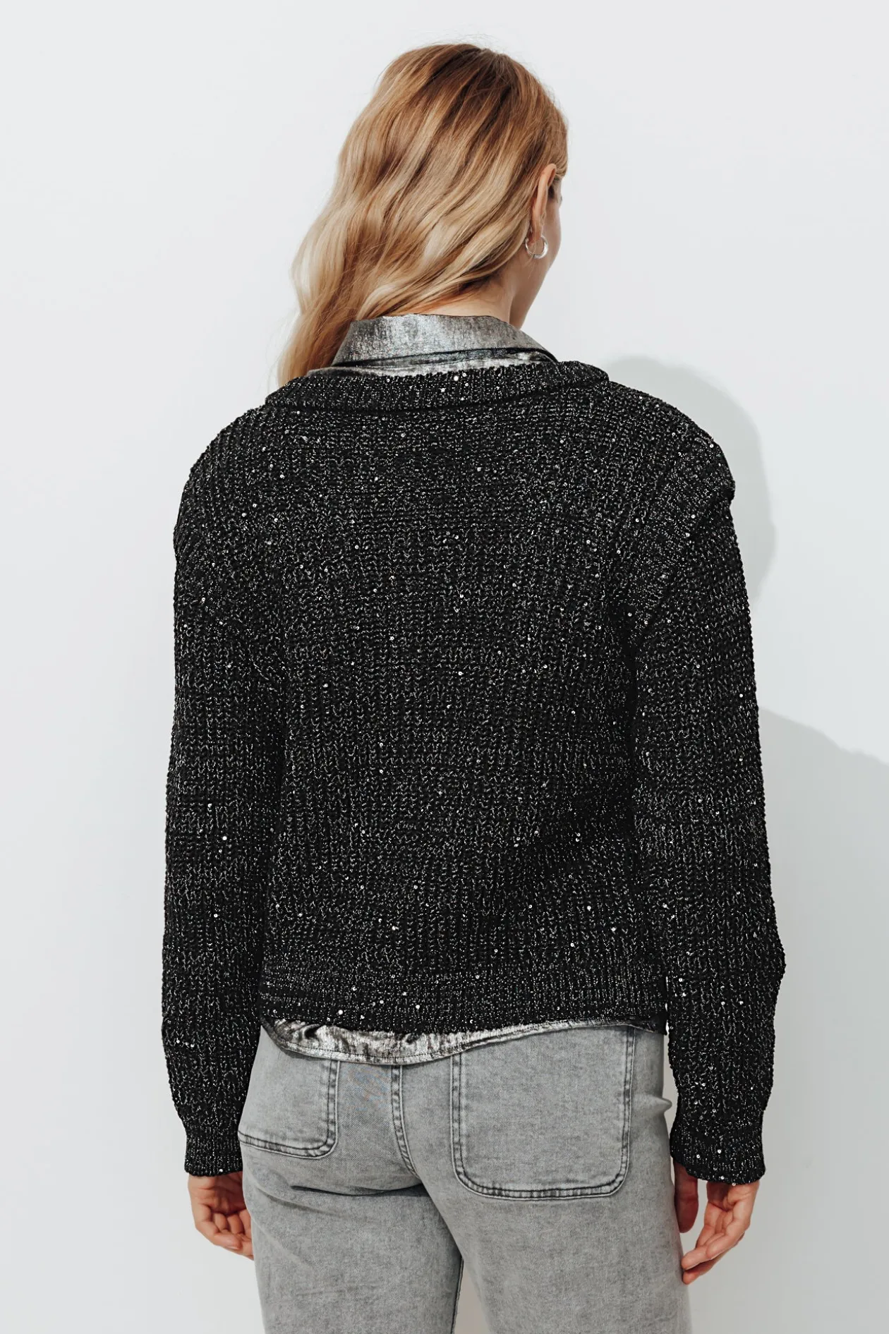 Promod Cardigan pailleté Femme - Noir Cheap