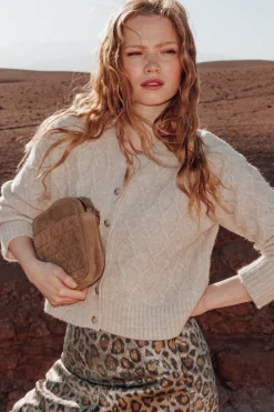 Promod Cardigan torsadé Femme - Beige Best