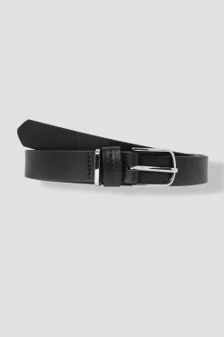 Promod Ceinture effet cuir Femme - Noir Discount