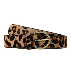 Promod Ceinture en cuir motif léopard - Imprimé multicolore Imprimémulticolore Clearance