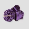 Promod Ceinture tressée dorée Femme - Violet Clearance