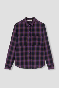 Promod Chemise à carreaux Femme - Carreaux violets Carreauxviolets Cheap