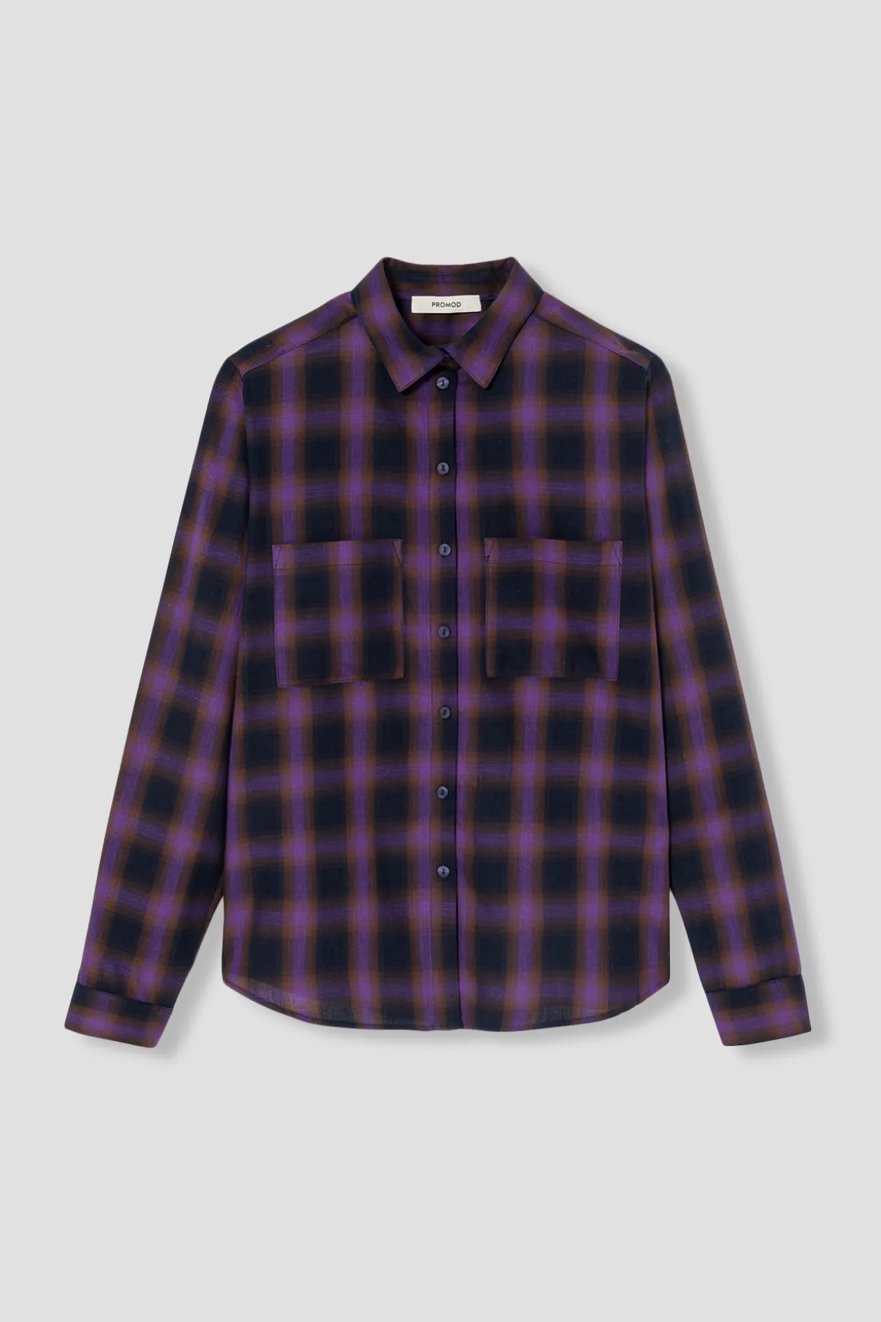 Promod Chemise à carreaux Femme - Carreaux violets Carreauxviolets Cheap