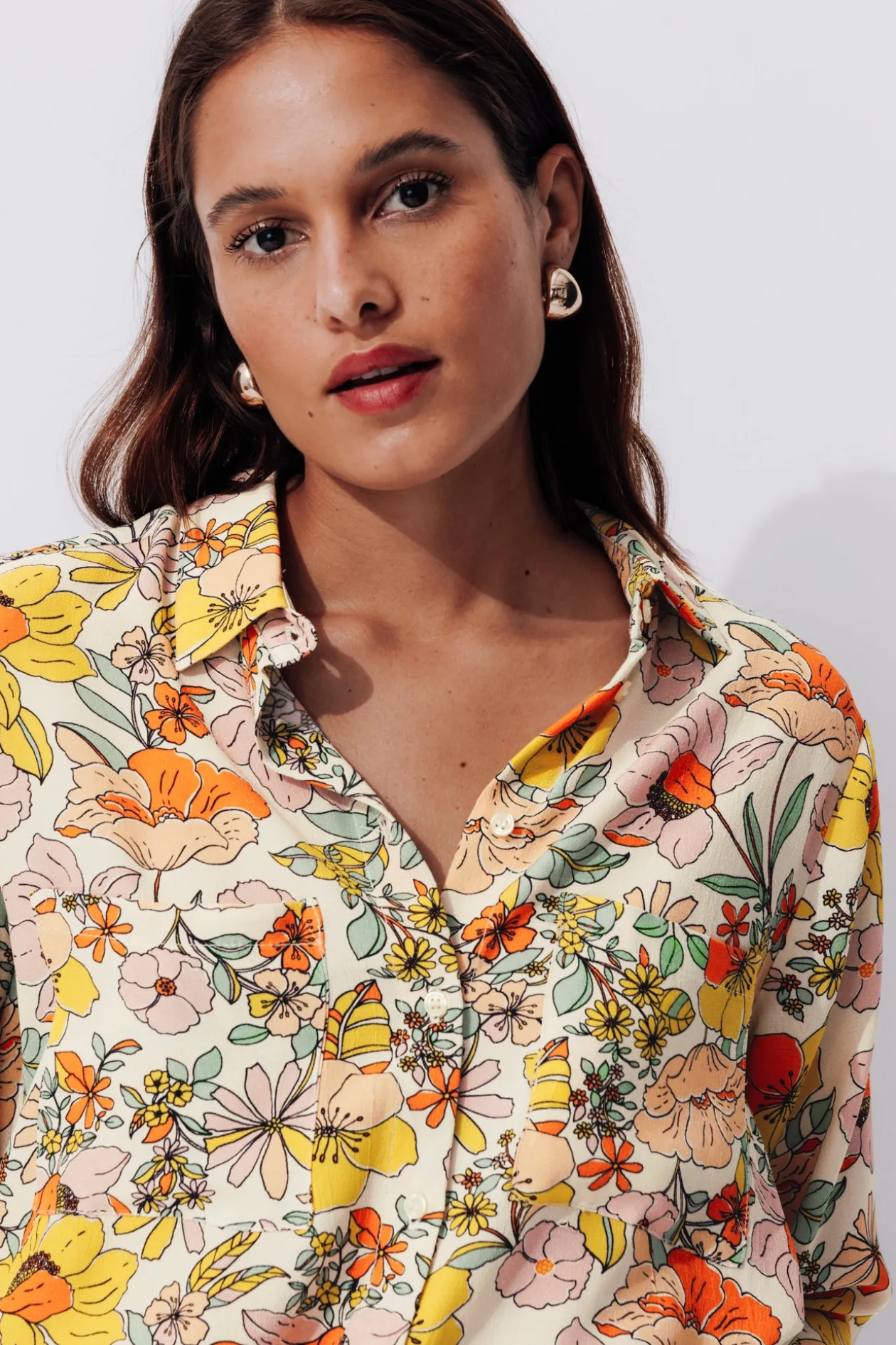 Promod Chemise à fleurs Femme - Imprimé écru Impriméécru Fashion