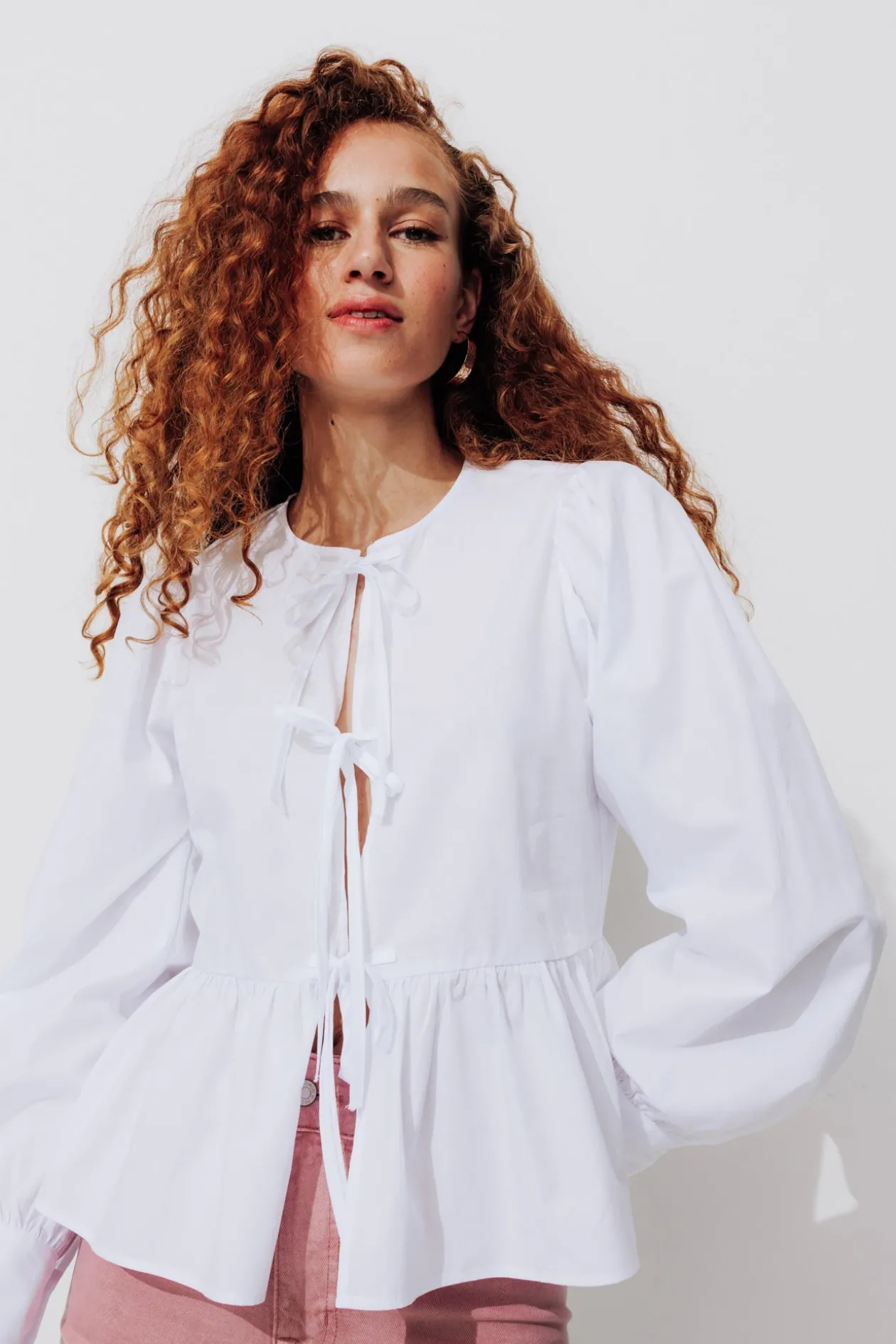 Promod Chemise à nouer Femme - Blanc Sale