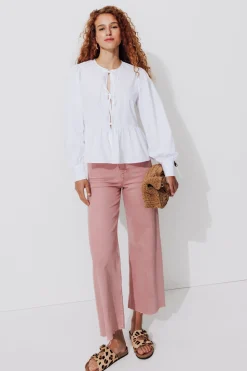 Promod Chemise à nouer Femme - Blanc Sale