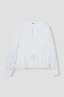 Promod Chemise à nouer Femme - Blanc Sale