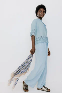 Promod Chemise broderie anglaise - Jean clair Jeanclair Online
