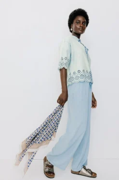 Promod Chemise en broderie anglaise - Jean clair Jeanclair Clearance