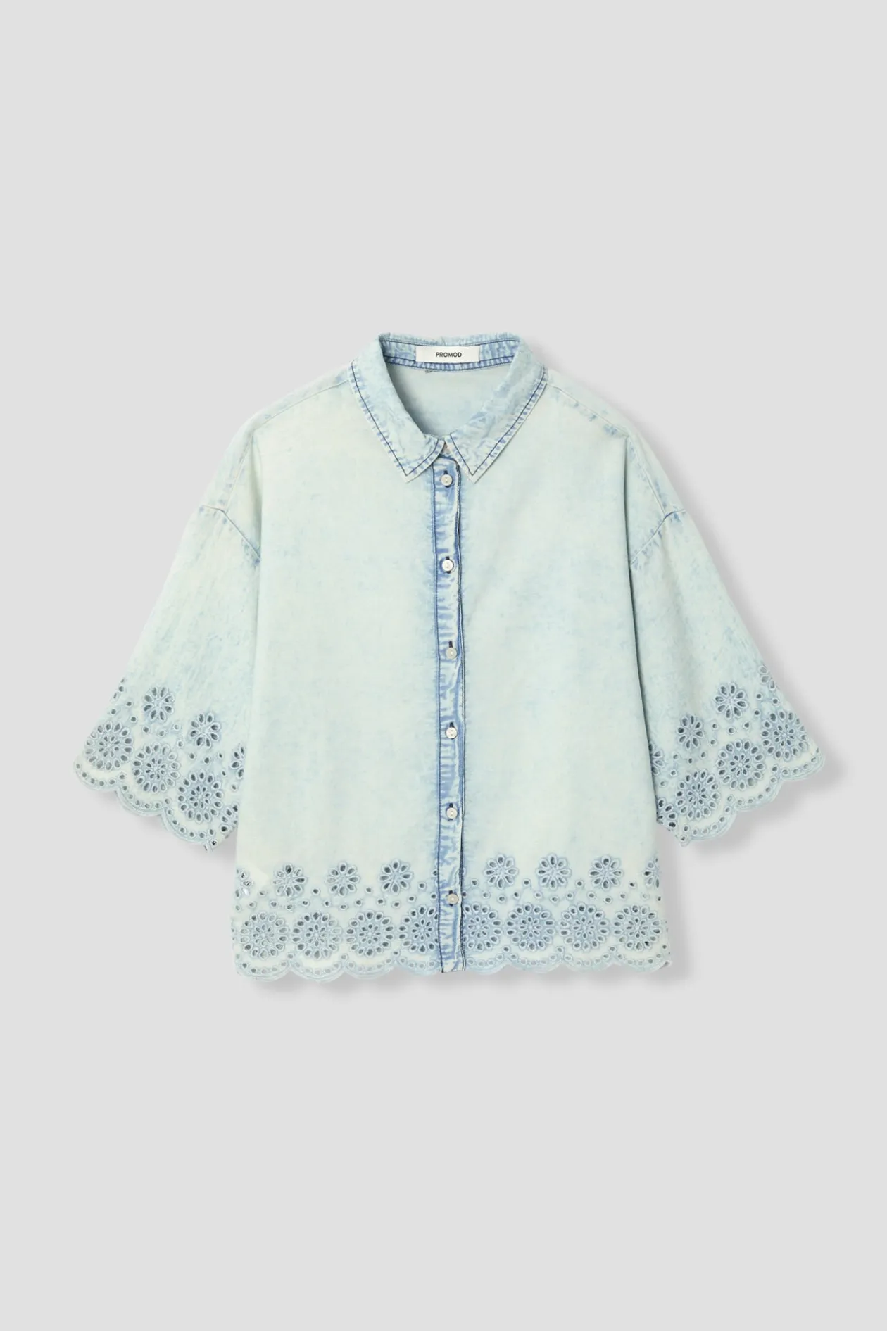 Promod Chemise en broderie anglaise - Jean clair Jeanclair Clearance