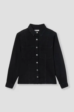 Promod Chemise en jean Femme - Jean noir Jeannoir Cheap