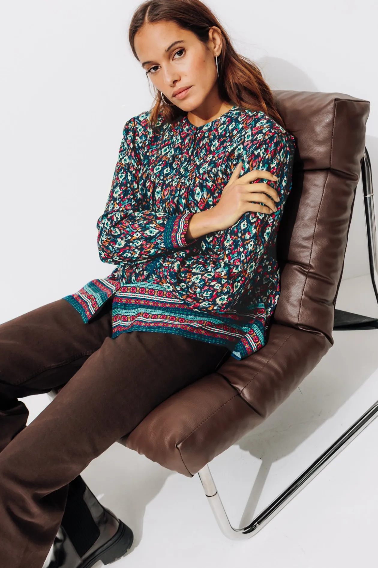 Promod Chemise imprimée Femme - Imprimé multicolore Imprimémulticolore Cheap