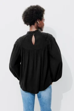 Promod Chemisier brodé Femme - Noir New