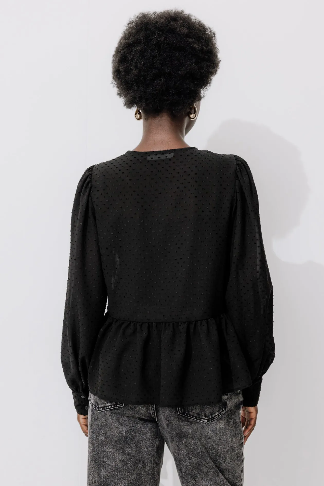 Promod Chemisier plumetis noué Femme - Noir Online