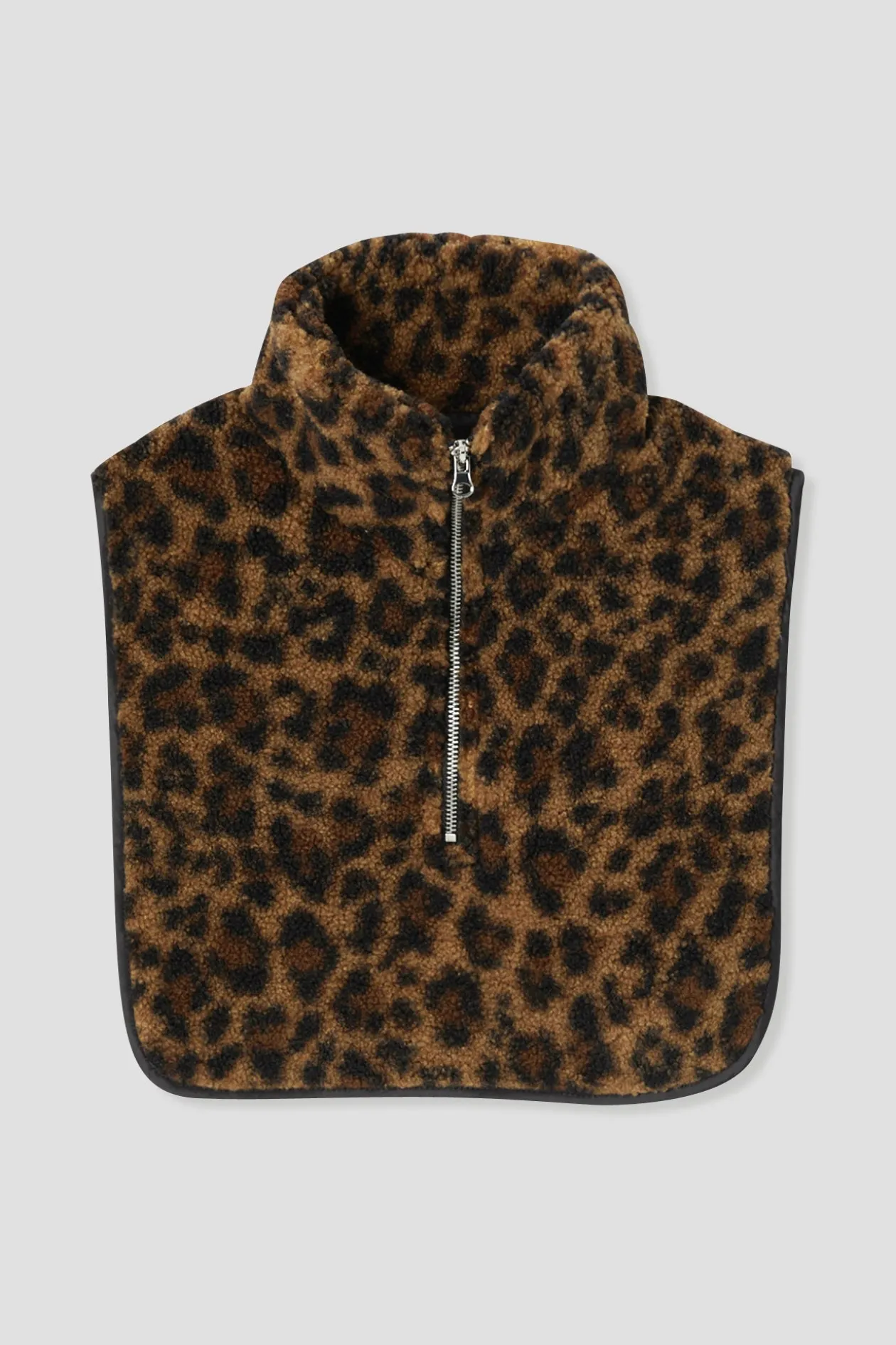 Promod Col amovible moumoute léopard - Imprimé camel Imprimécamel Fashion