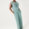 Promod Combinaison-pantalon en jersey - Turquoise Hot