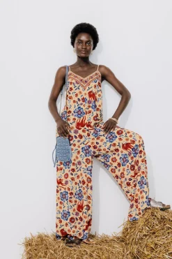 Promod Combinaison-pantalon imprimée - Imprimé marine Imprimémarine Flash Sale