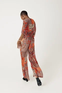 Promod Combi-pantalon imprimée Femme - Imprimé multicolore Imprimémulticolore Sale