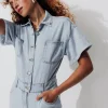 Promod Combishort en jean Femme - Jean clair Jeanclair Hot