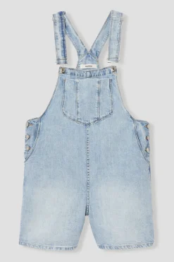 Promod Combi-short en jean Femme - Jean très clair Jeantrèsclair Shop