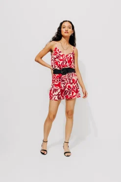 Promod Combishort imprimé Femme - Imprimé écru Impriméécru Clearance