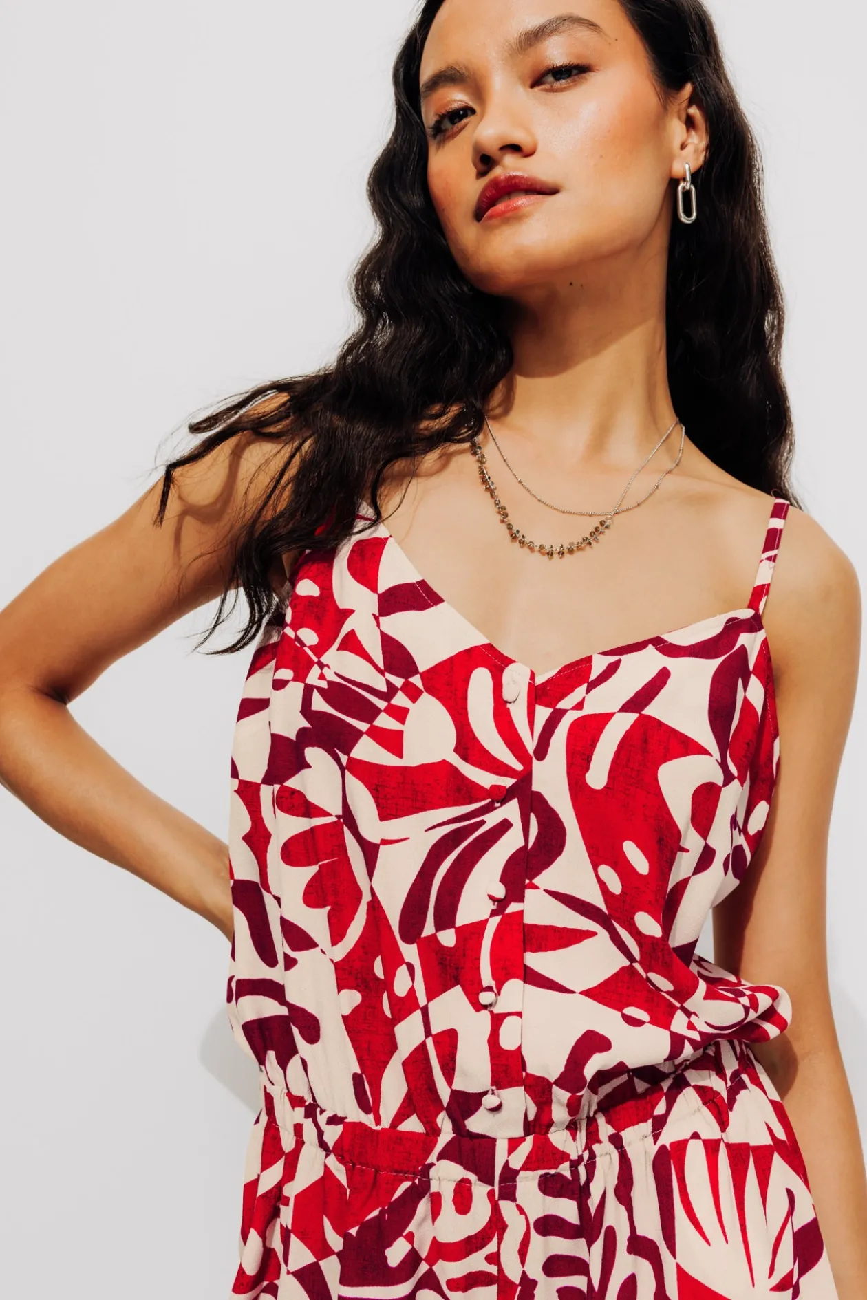 Promod Combishort imprimé Femme - Imprimé écru Impriméécru Clearance