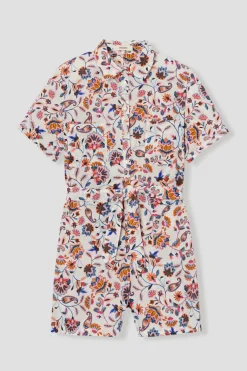 Promod Combishort imprimé Femme - Imprimé écru Impriméécru Sale