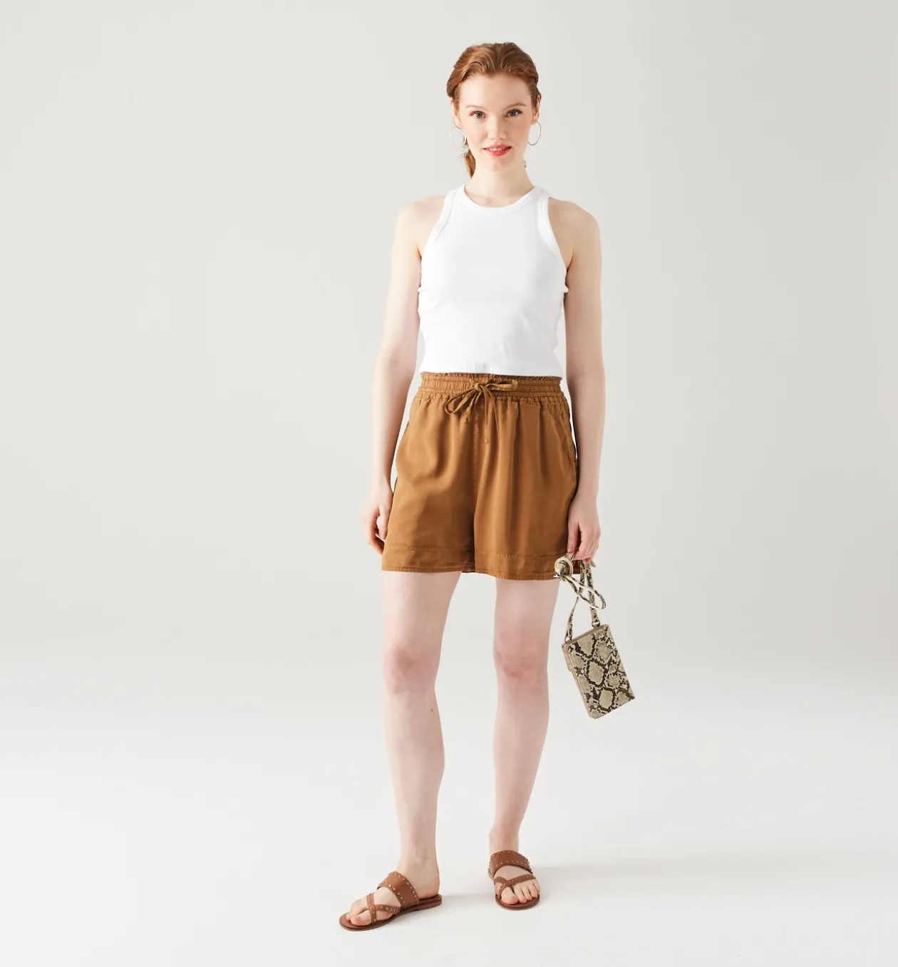 Promod Crop top côtelé Femme - Blanc Cheap