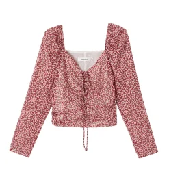 Promod Crop top en voile Femme - Imprimé multicolore Imprimémulticolore New