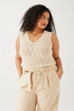 Promod Débardeur au crochet éco-conçu - Ecru Online
