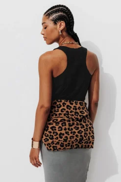 Promod Débardeur brodé dos Femme - Noir Best