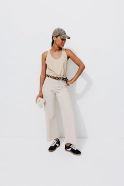 Promod Débardeur brodé dos Femme - Sable Cheap