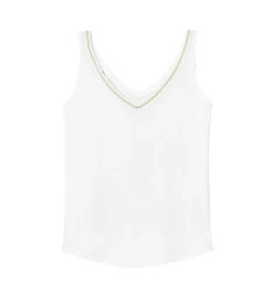 Promod Débardeur col V Femme - Ecru Outlet