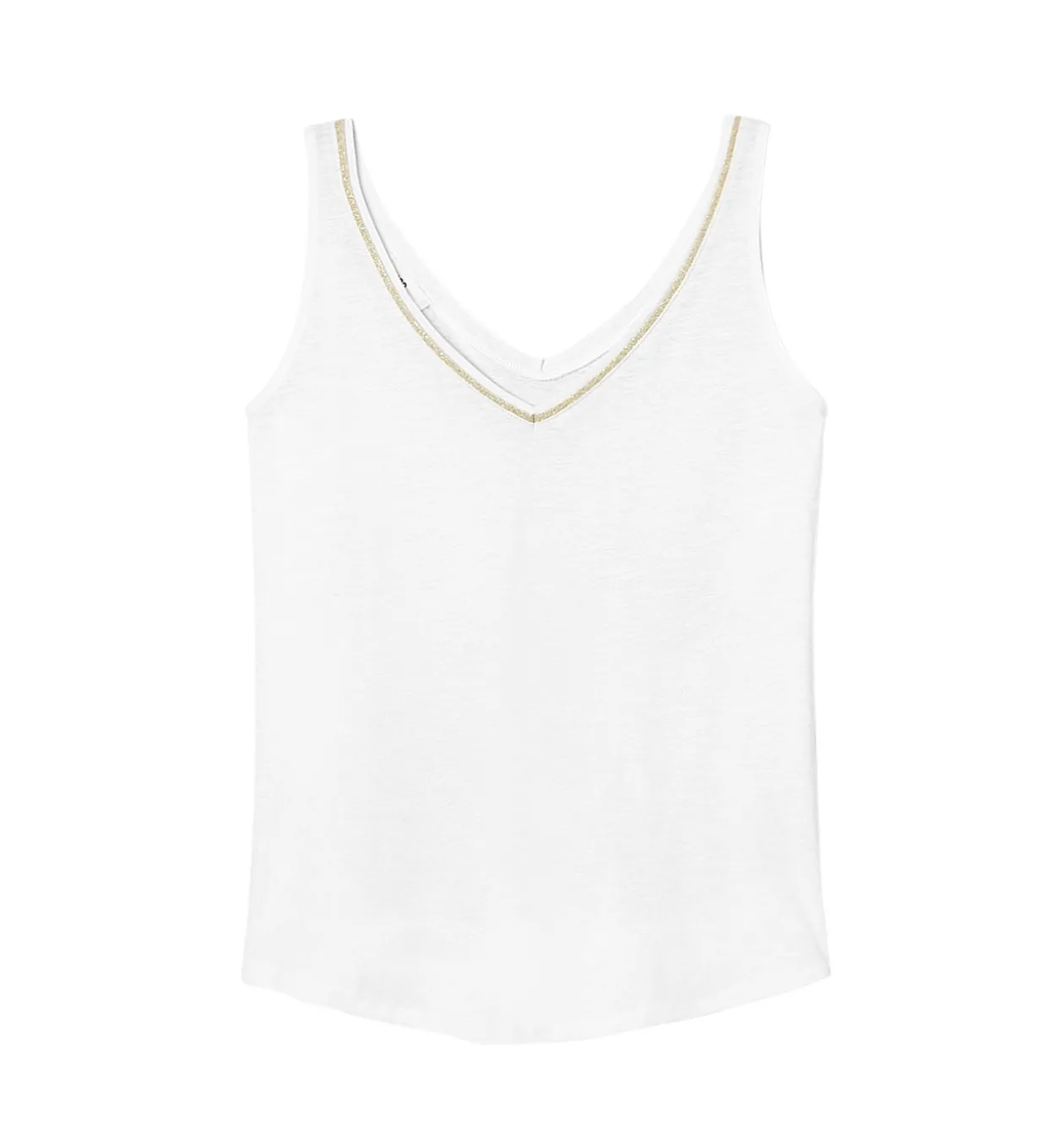 Promod Débardeur col V Femme - Ecru Outlet
