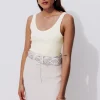 Promod Débardeur côtelé uni Femme - Blanc Cheap